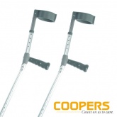 Coopers - Sunrise Medical - NHS Double Adjustable Crutches PVC Handle - SOLD IN PAIRS